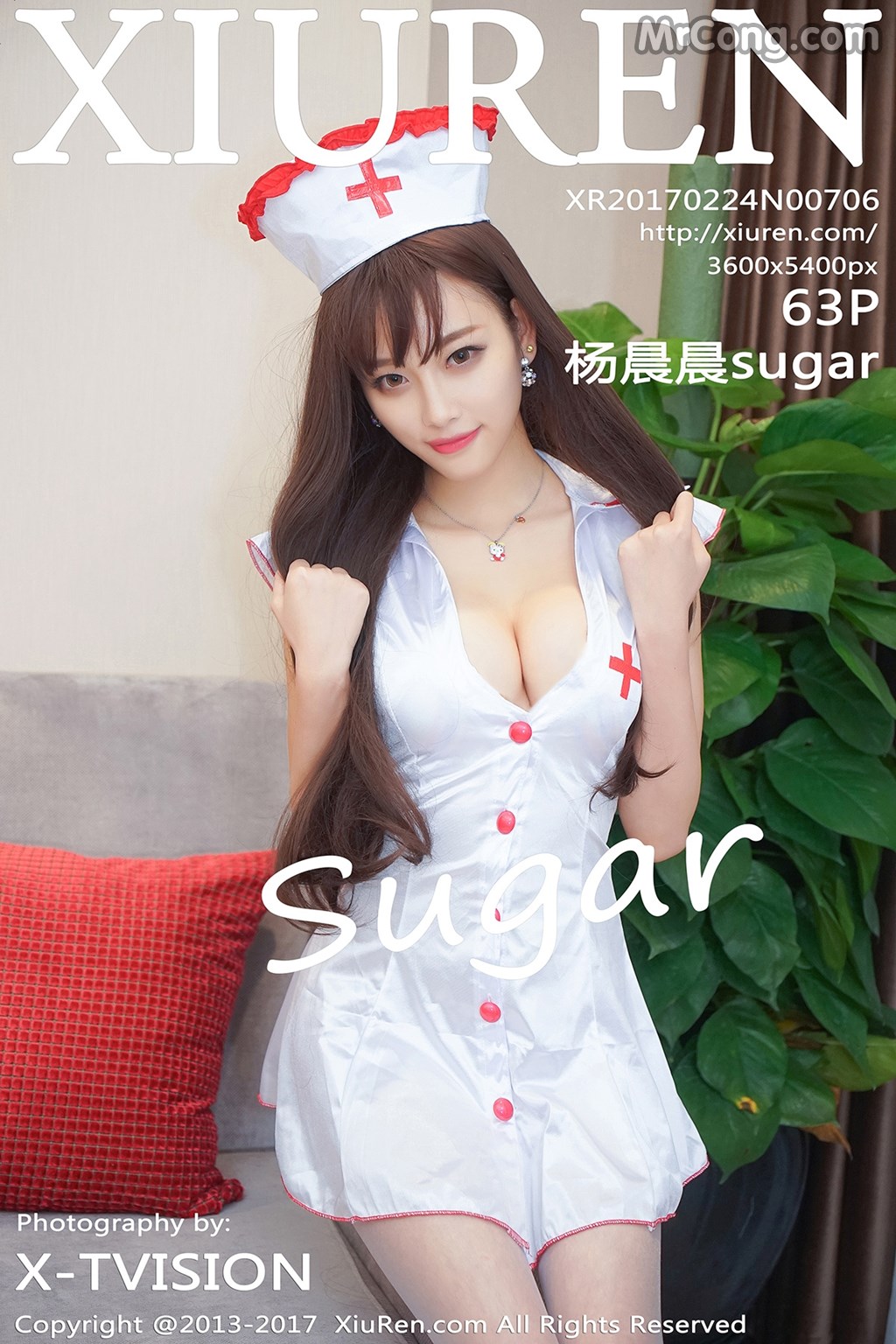 XIUREN No. 706: Model Yang Chen Chen (杨晨晨 sugar) (64 photos)