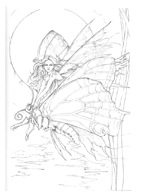 fairies and mermaids coloring pages - photo #31