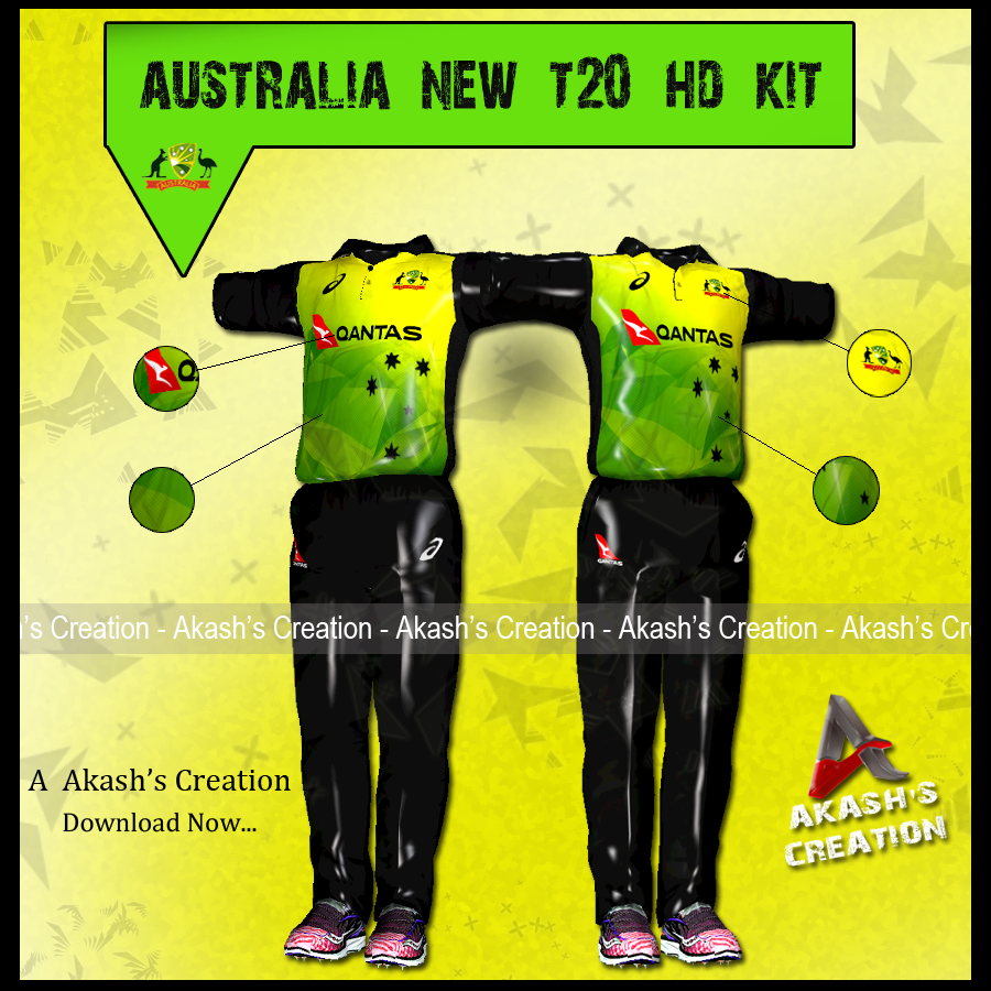AUSTRALIA NEW T20 HD KIT HD StudioZ
