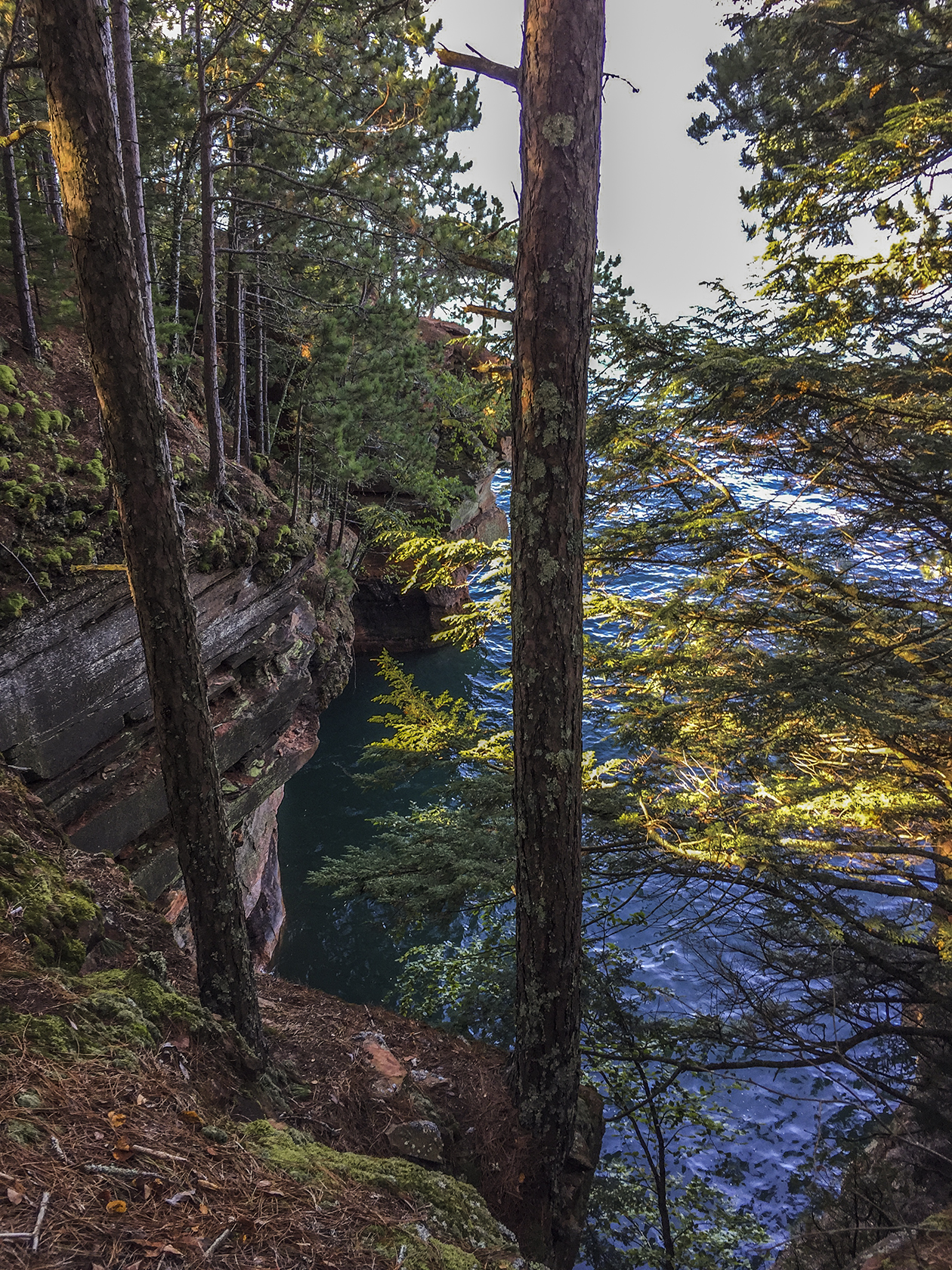 The Lakeshore Trail at the Apostle Islands National Lakeshore