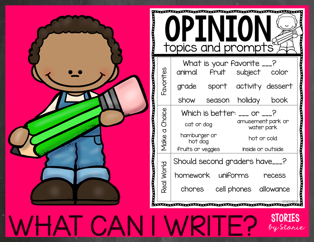 Opinion Writing for 2nd Graders - Ideas and Resources