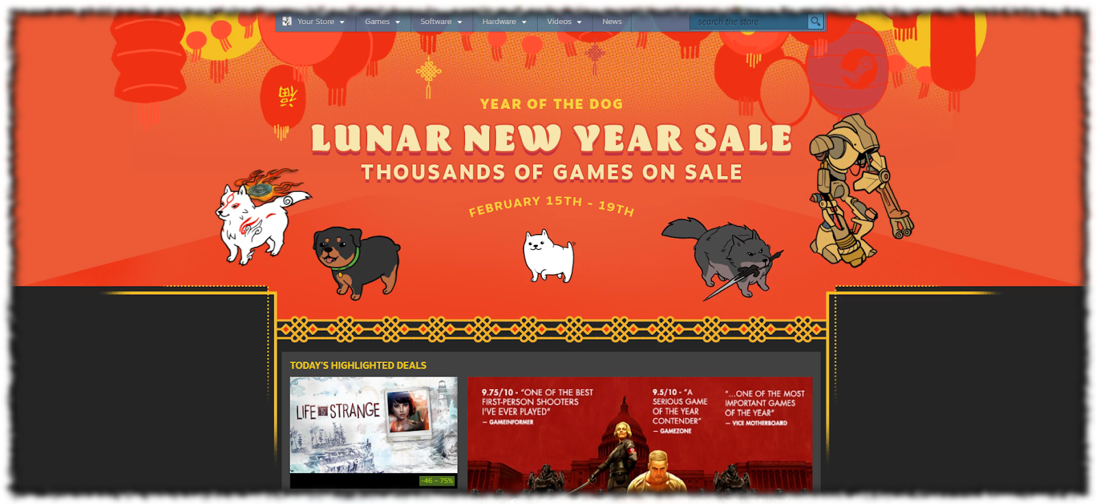 Lunar New Year Sale launches on Steam; Wishlist upgraded