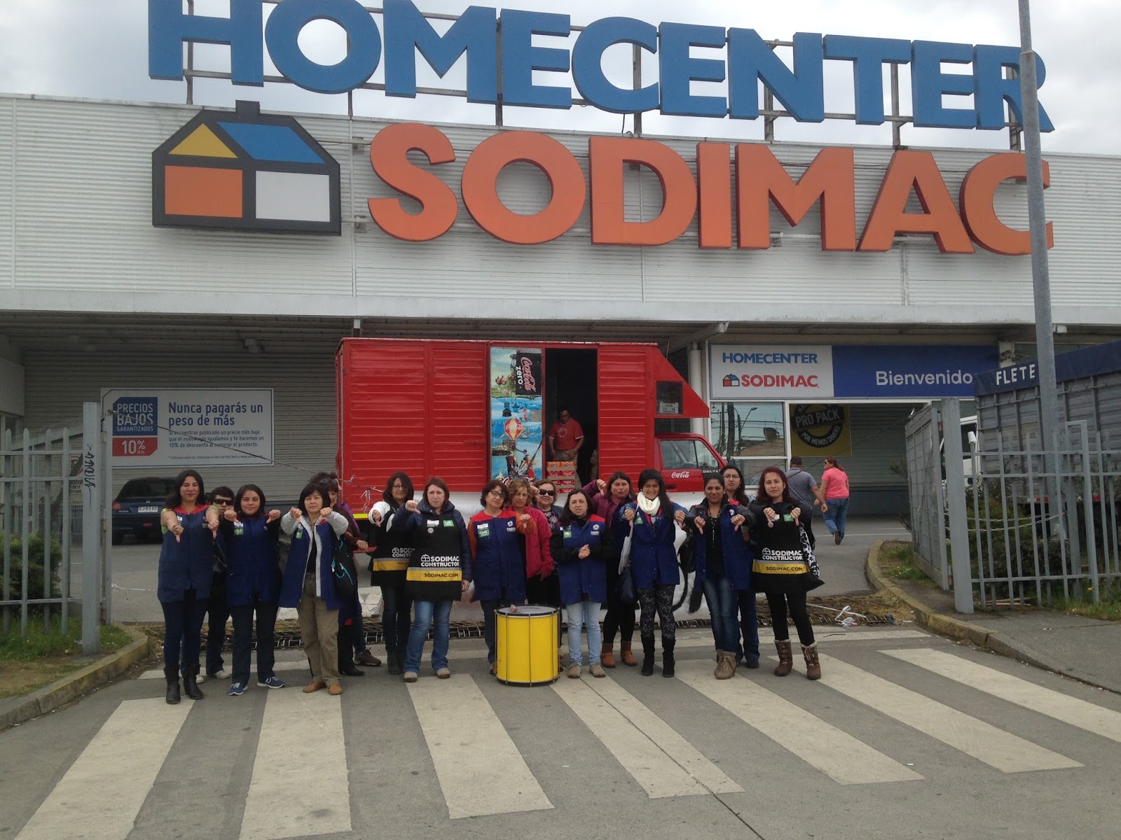 CUT Las mujeres de Homecenter Sodimac marcharan en puerto montt