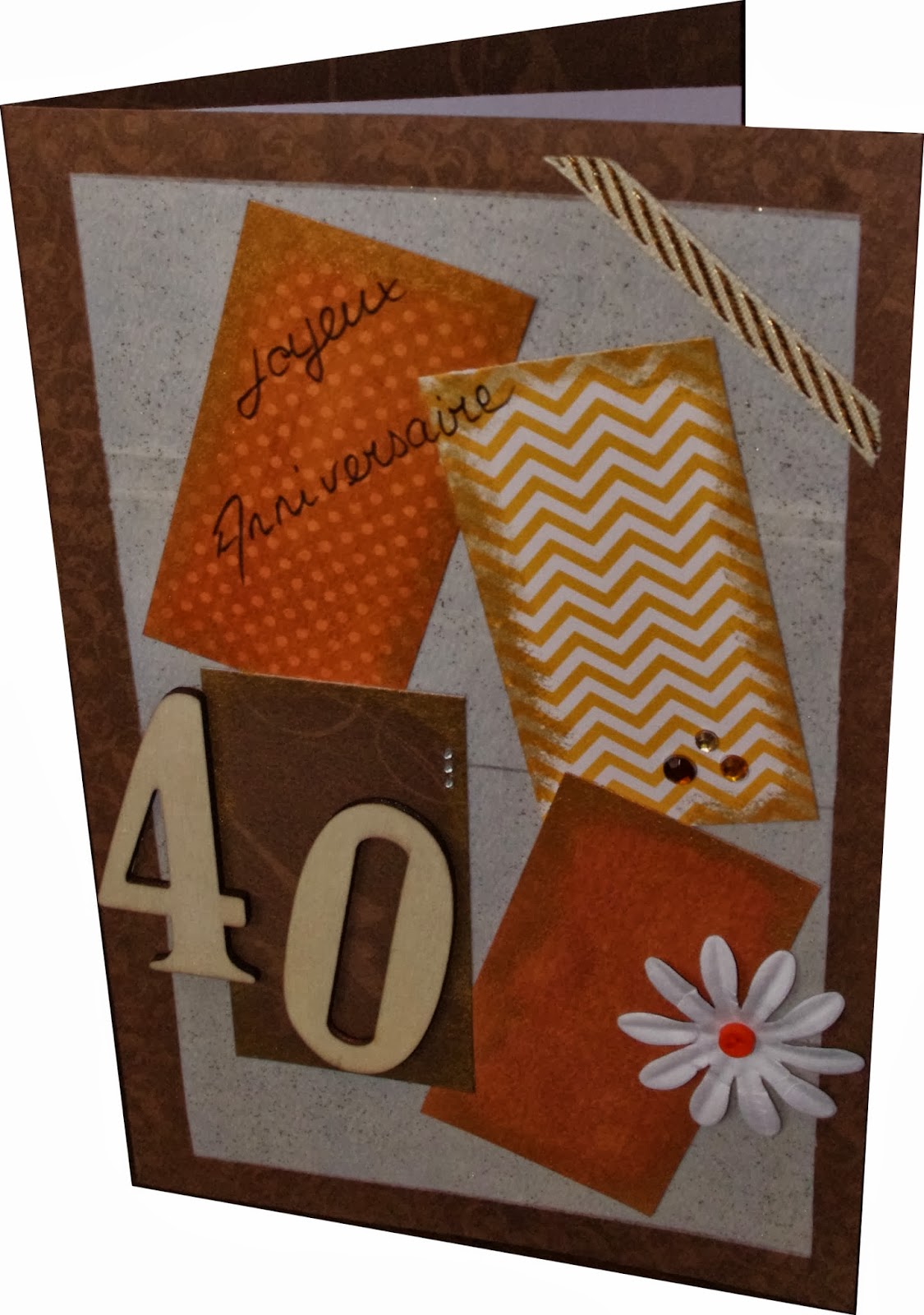 Carte 40 Ans Carte Anniversaire "40 Ans" - Les Faire-part De Linou Grande Carte Anniversaire 40 Ans