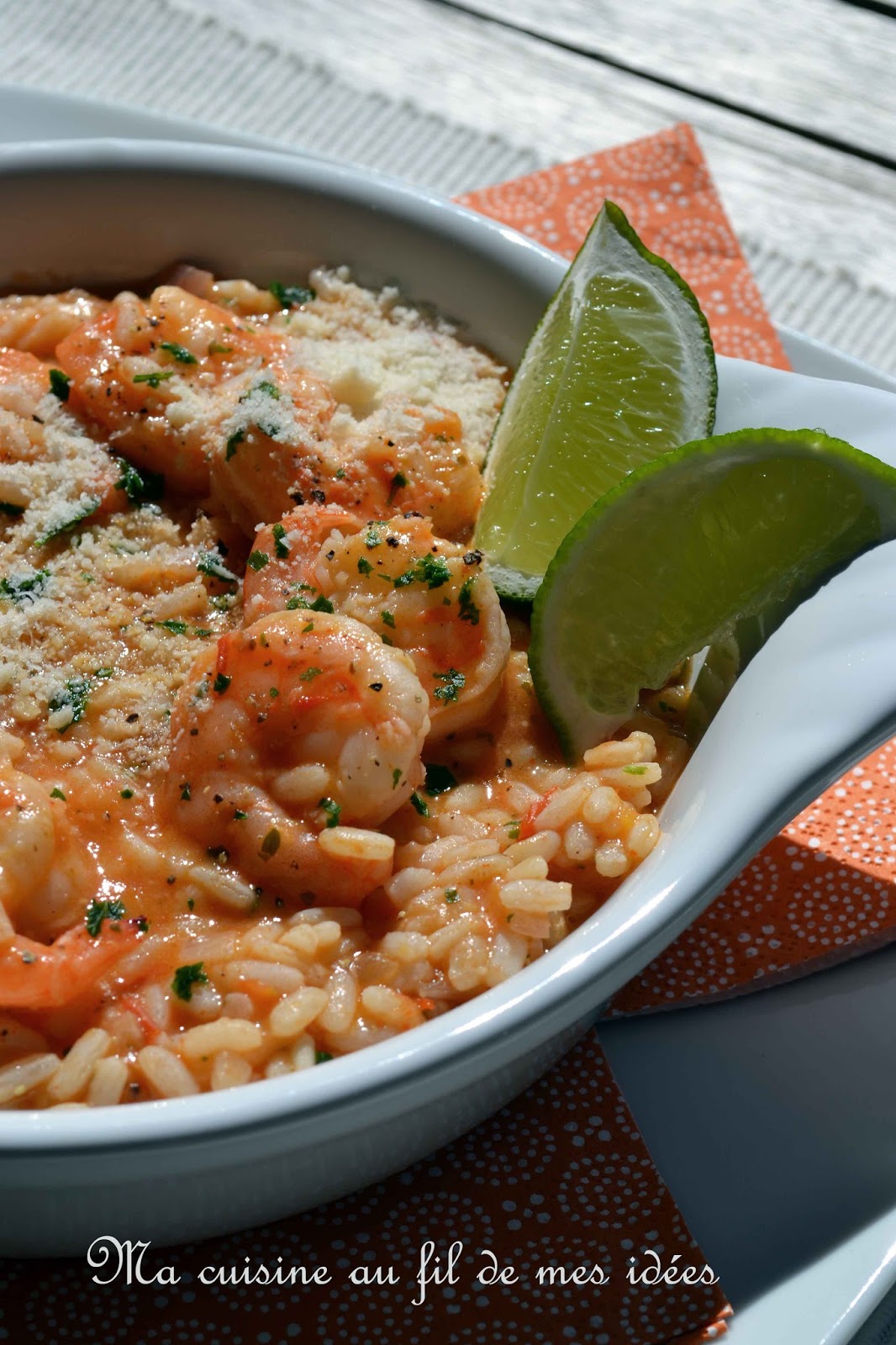 Ma cuisine au fil de mes idées... Risotto au bouillon de tomates