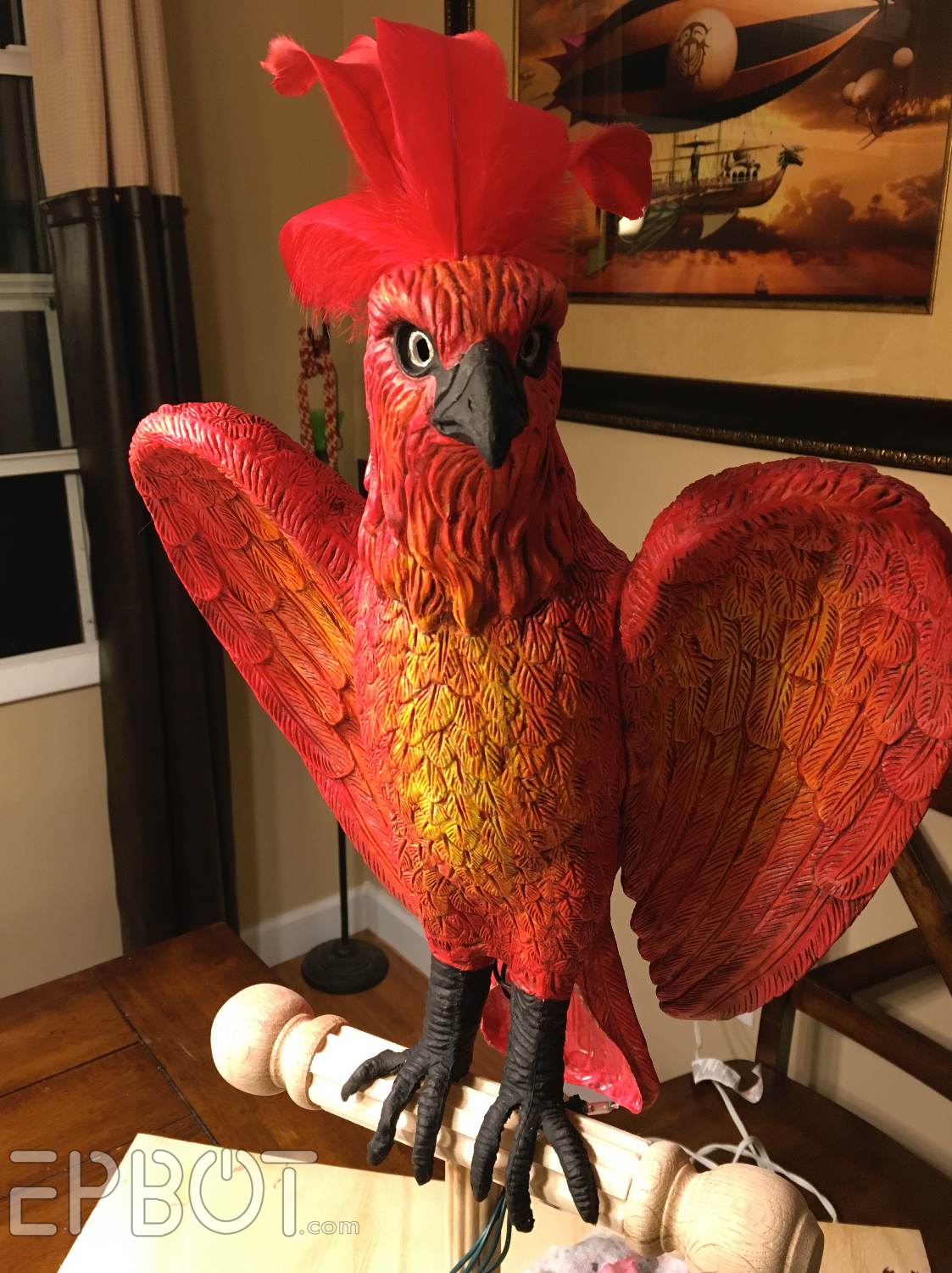 EPBOT We Made A Phoenix Topper For Our Harry Potter Tree!