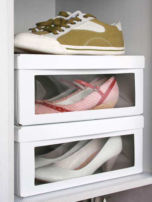 Ikea-Hack: caja zapatos con ventana x4duros.com
