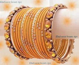 Fancy bridal bangles