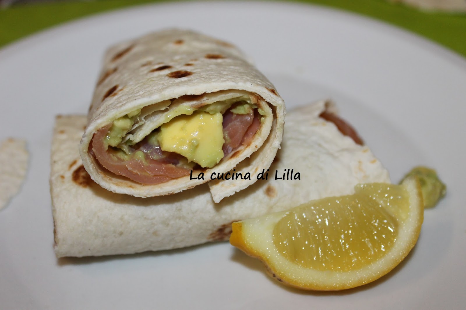 Texmex Tortillas con salmone e avocado