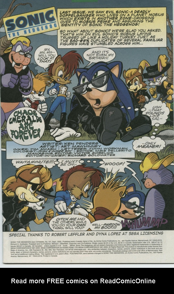 Read online Sonic The Hedgehog comic -  Issue #151 - 3