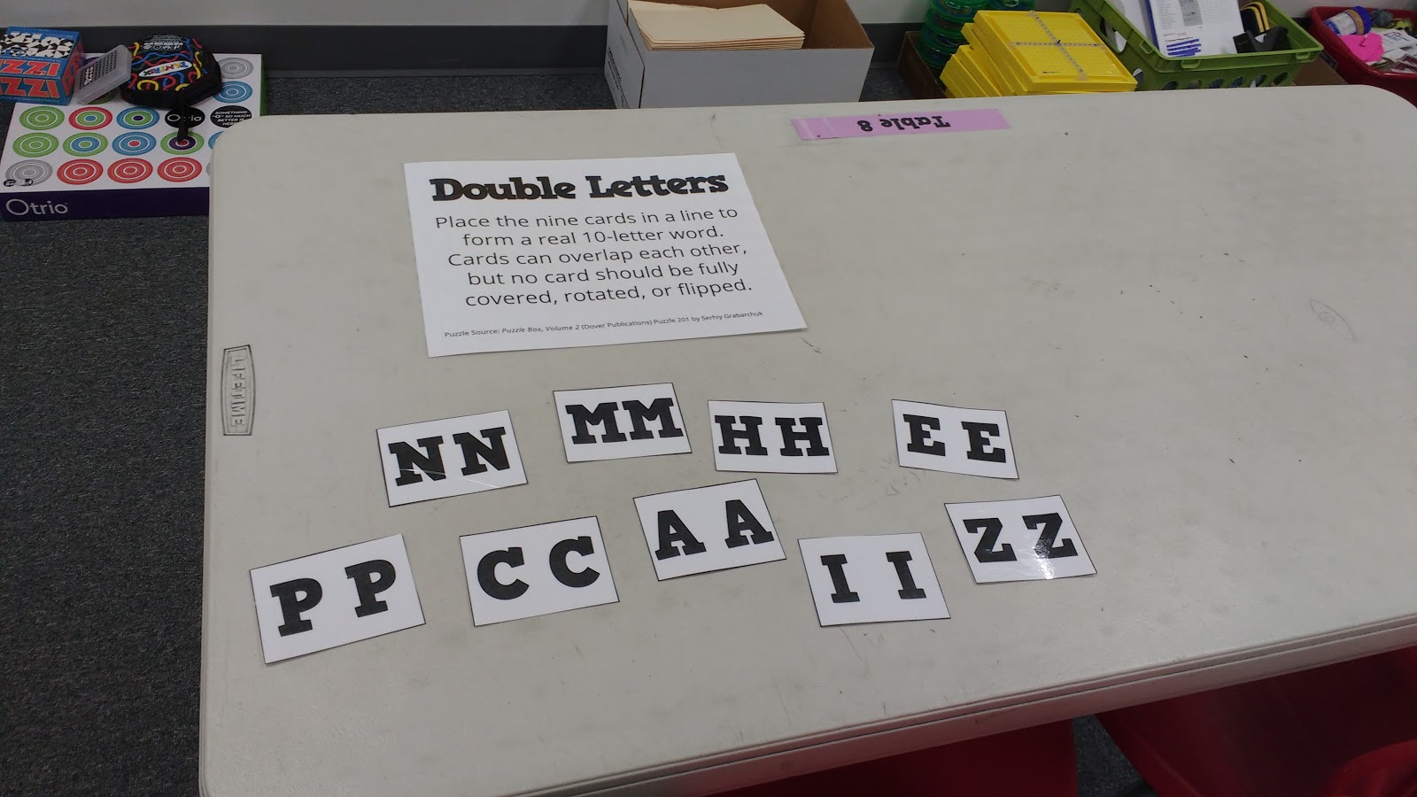 Math = Love Double Letters Puzzle from Puzzle Box, Volume 2
