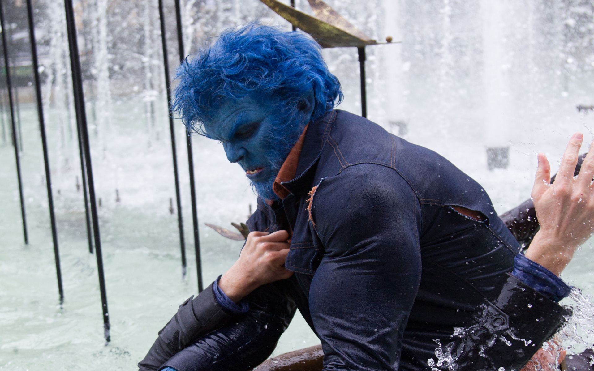 hoult as beast in x men days of future past 2014 movie hd wallpaper 