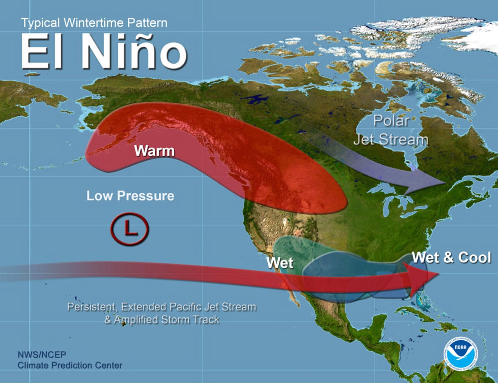 those temperatures impact global weather sometimes mildly sometimes extremely here s a typical nino winter in north america those temperatures impact global weather sometimes mildly sometimes extremely here s a typical nino winter in north america
