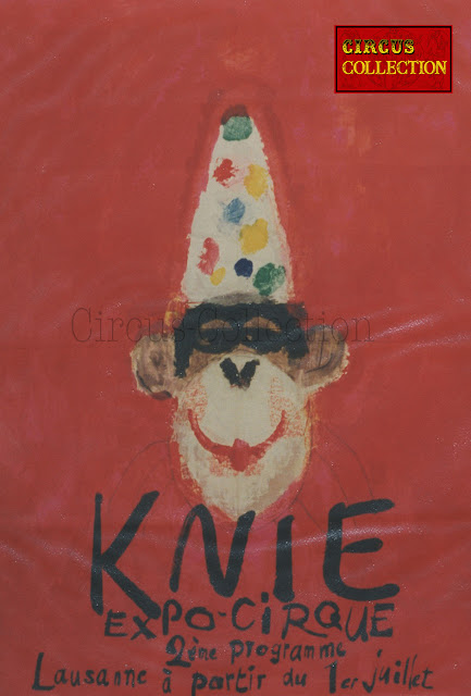 affiche du 2 eme spectacle du cirque Knie à l'exposition nationale de 1964