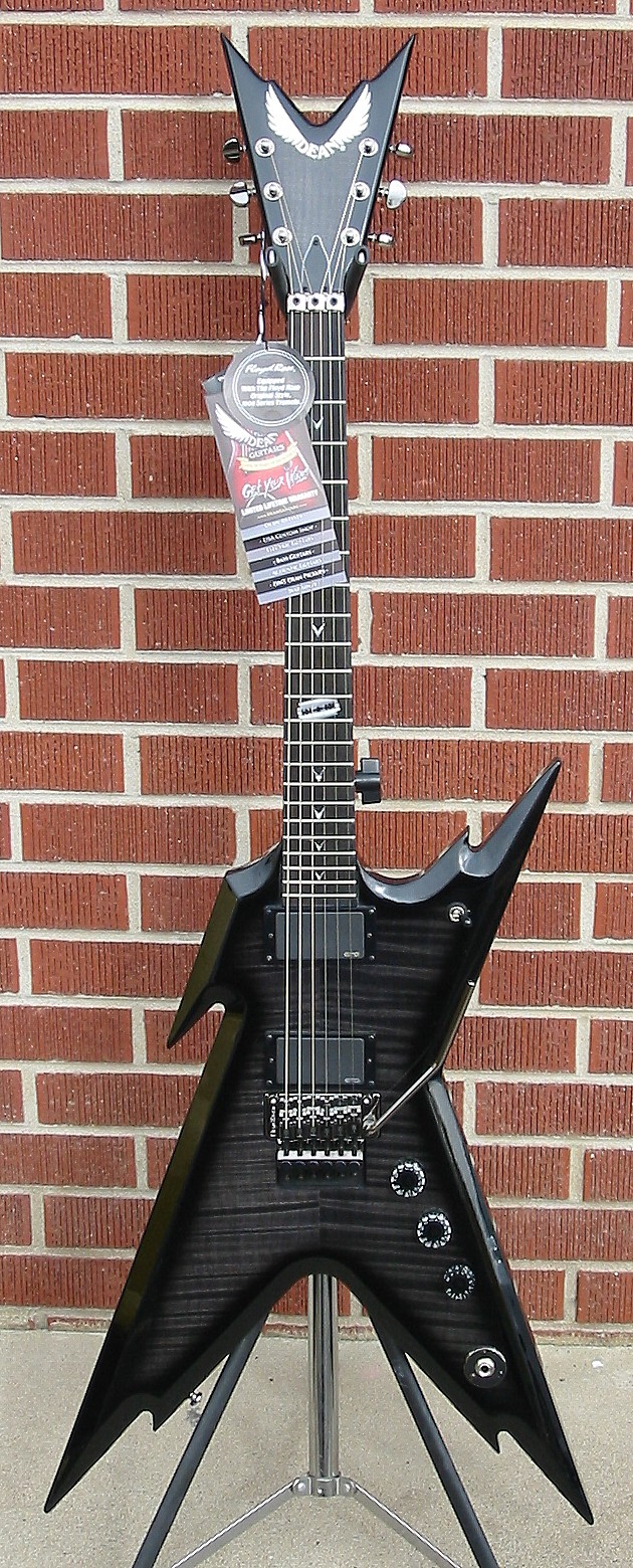 Blast Custom Shop: Dean Razorback Trans Blackburst Custom Electric Guitar