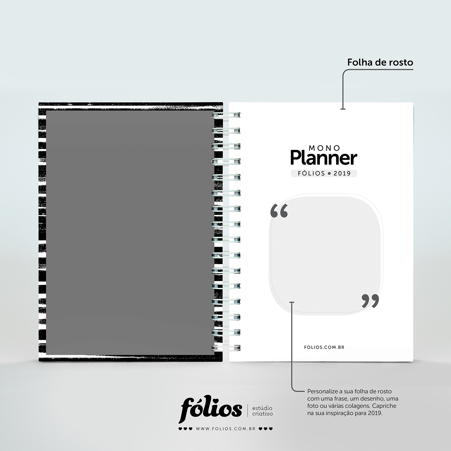 Planner 2019 Monocromático para download Planner 2019 Monocromático gratuito para download