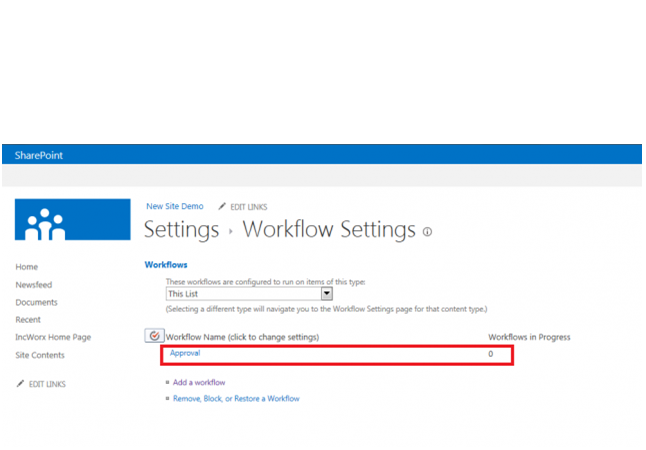 SharePoint WorkSpace: Approval WorkFlow in SharePoint 2013