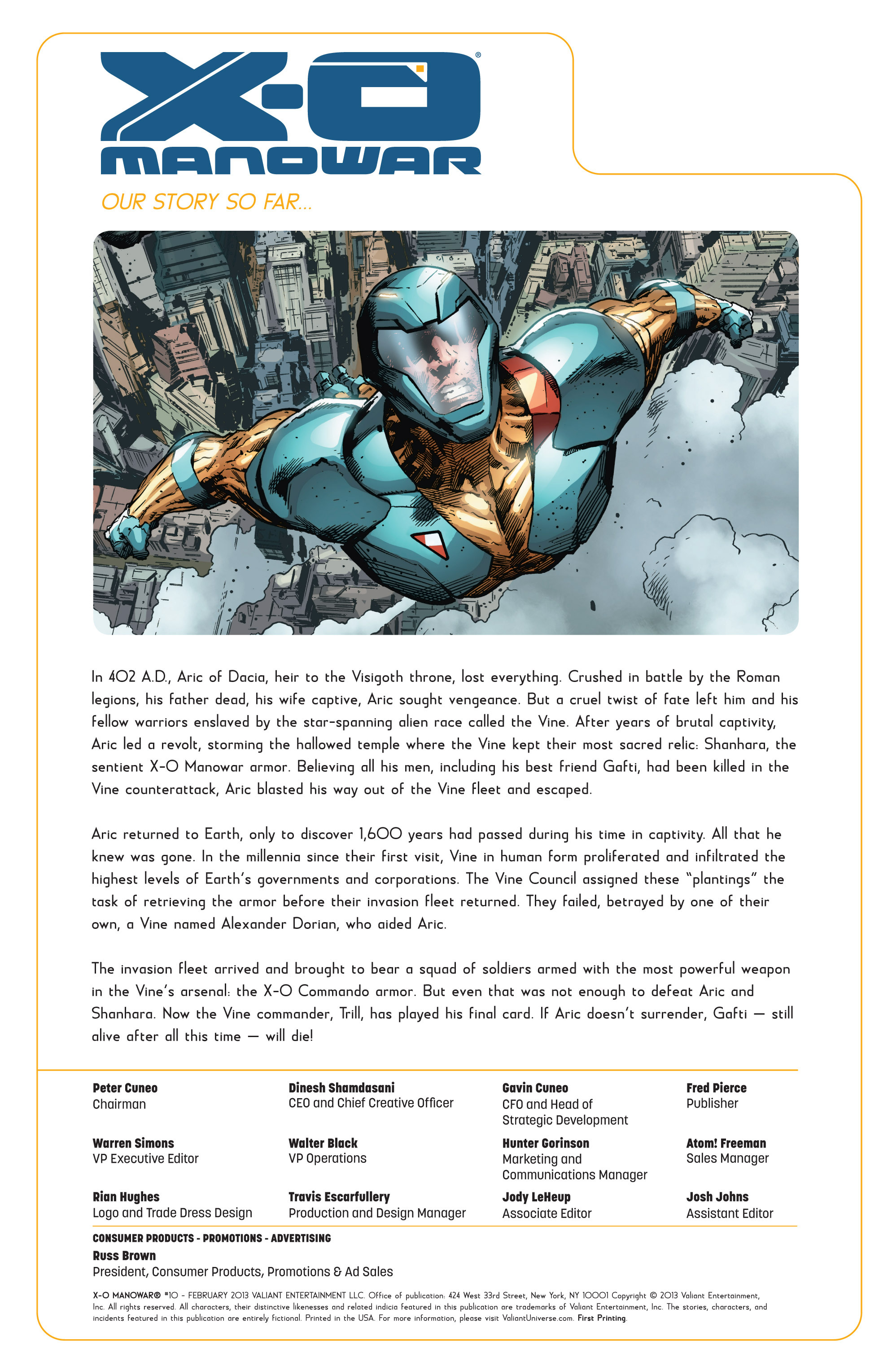 Read online X-O Manowar (2012) comic -  Issue #10 - 2