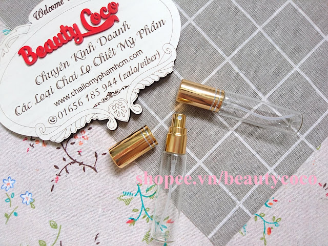 Chai chiết nước hoa (thuỷ tinh phun sương) 10ml
