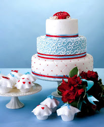 usa patriotic cake cakes july 4th pale silver roses round tier ribbon christmas tree aqua classy fresh still weddings four