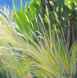 grass beach painting acrylic canvas oregon landscape paintings artist cleary melody grasses abstract fine contemporary masterpieces painters daily works nature