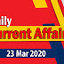 Kerala PSC Daily Malayalam Current Affairs 23 Mar 2020