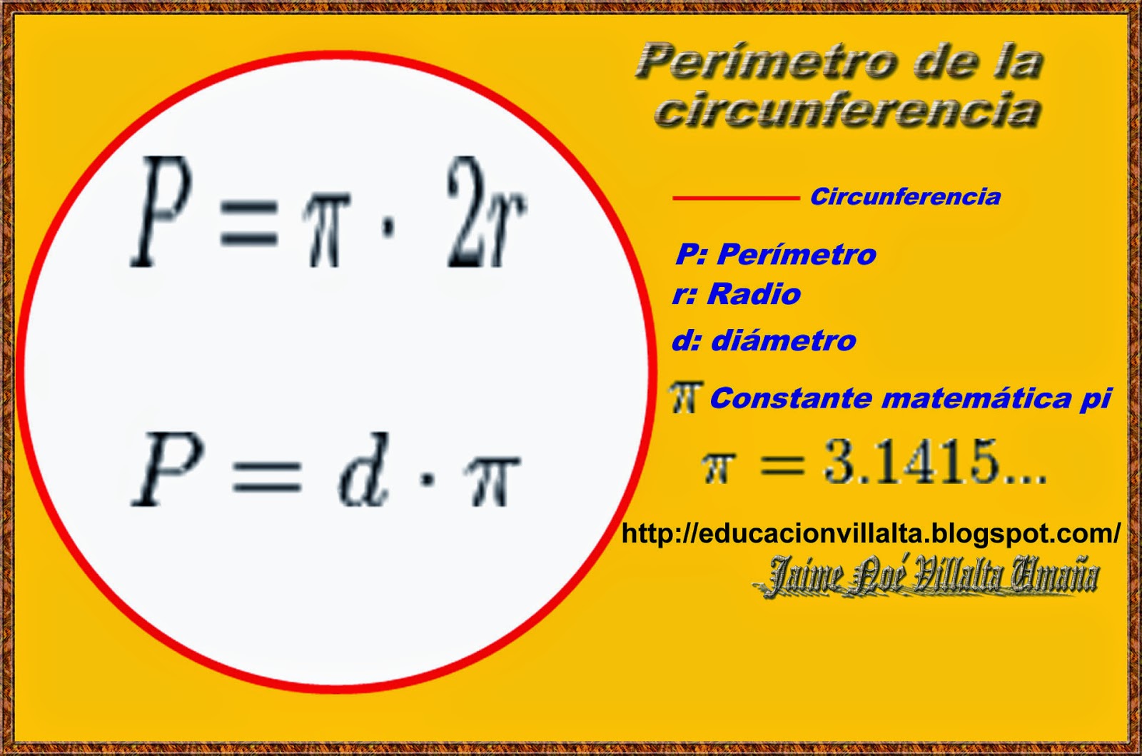 Calcular Perimetro De Una Circunferencia - Printable Templates Free