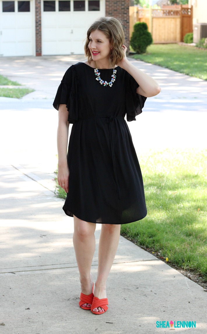 black dress for summer wedding