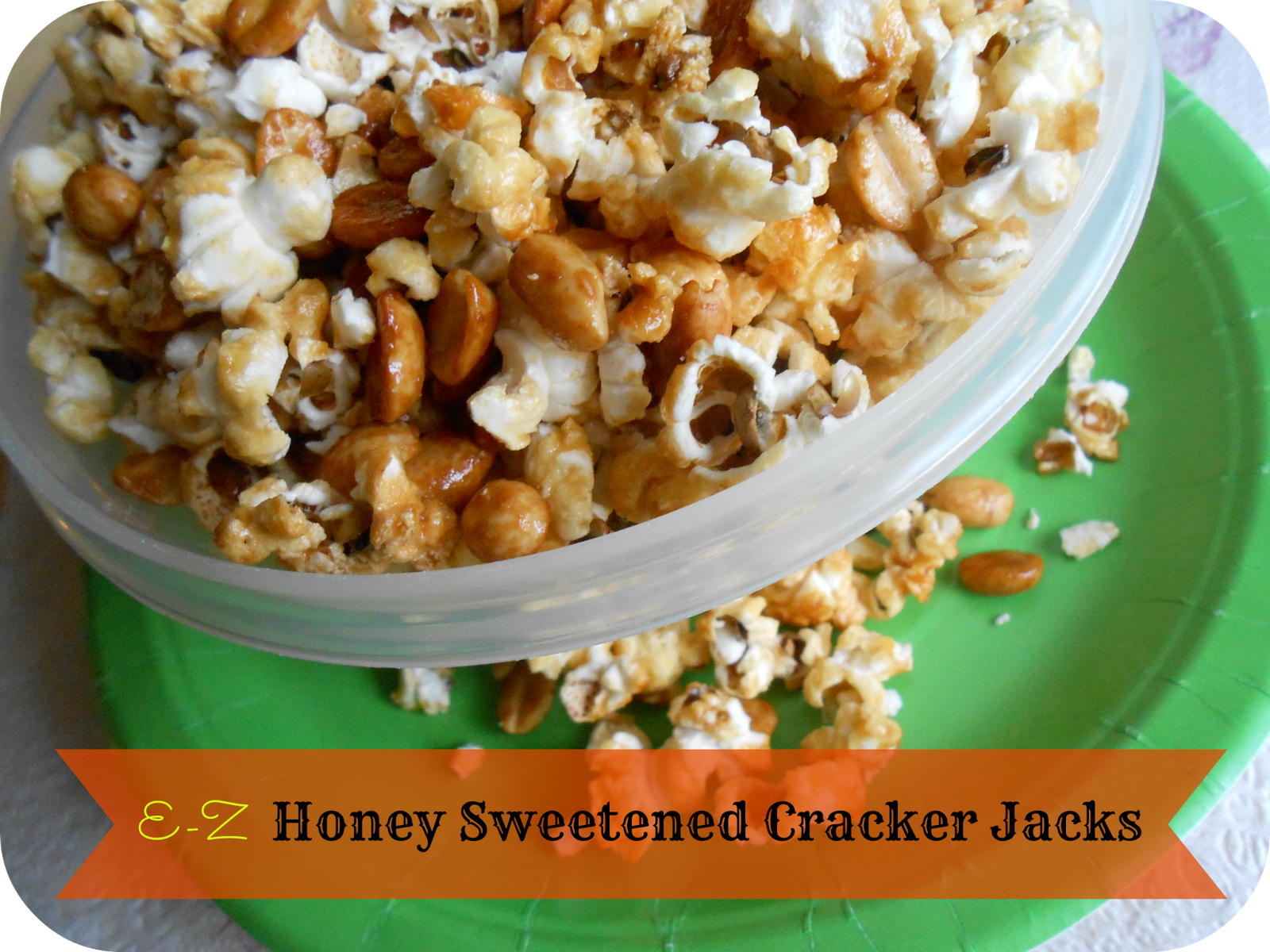 The Better Baker EZ HoneySweetened Cracker Jacks (4 ingredients)