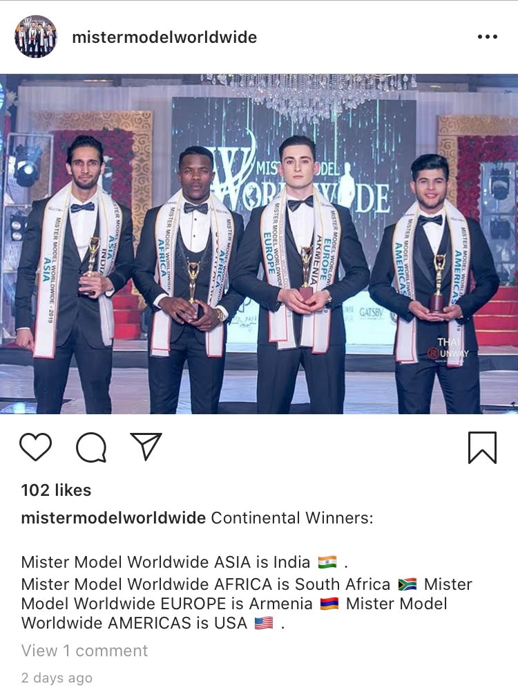 Pageants with Philippine Representative Mister Model Worldwide 2019 is
