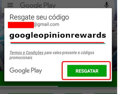 Google Opinion Rewards como regatar saldo Google Opinion Rewards como regatar saldo