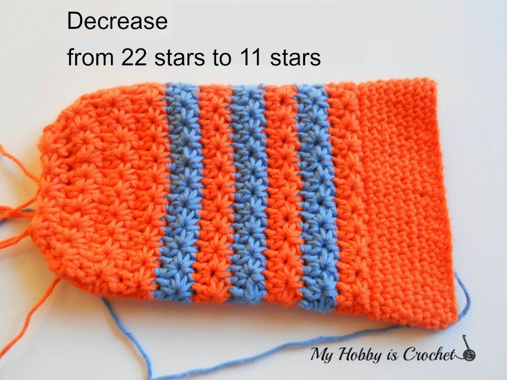 Fish Bath Mitt (star stitch) - Free Crochet Pattern with Tutorial