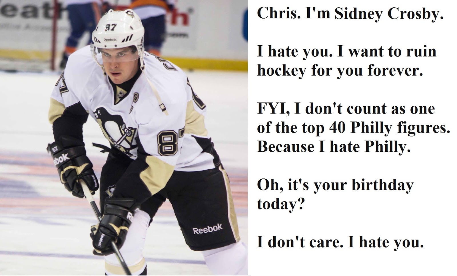 Happy Birthday, G: Sidney Crosby