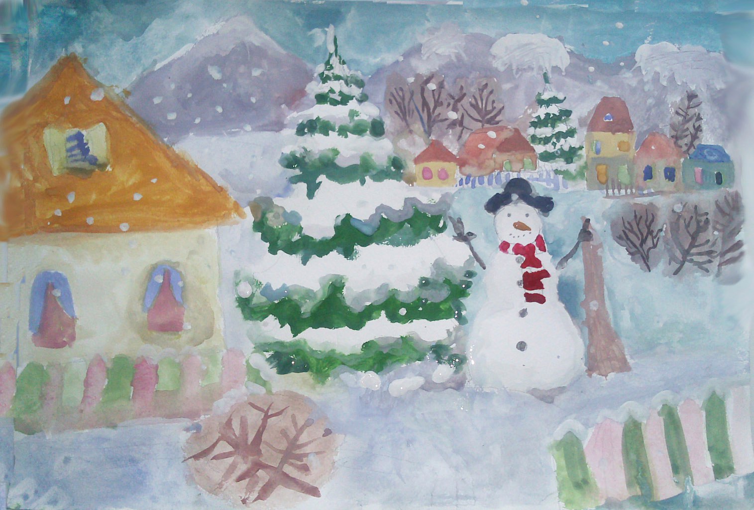 Картинка встреча зимы. Зимние рисунки для детей. Конкурс рисунков Здравствуй Зимушка зима. Детские рисунки на тему зима. Рисование Зимушка зима.