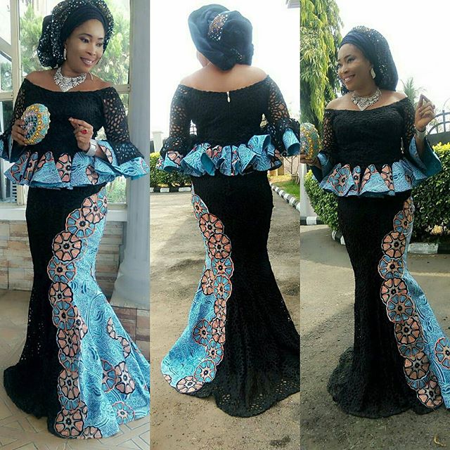 nigerian skirt and blouse lace styles 2018