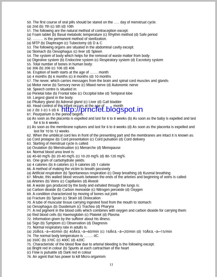 Latest Staff Nurse Recruitment Staff Nurse Papers Exam Pattern