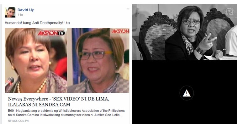 Video Ng Sex Scandal Ni Senator Delima Ipapakalat Sa Social Media