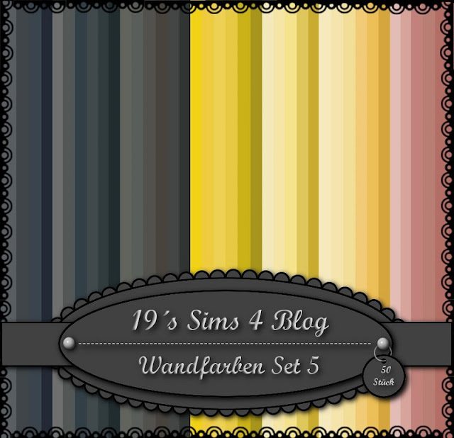 19 Sims 4 Blog: Wandfarben Set 5