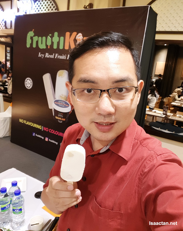 Savouring my premium Musang King Durian ice cream :D