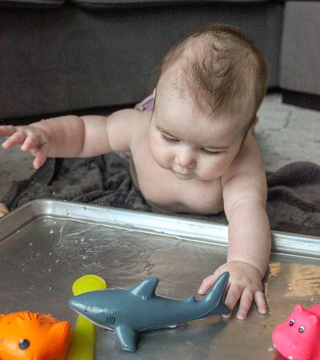 DIY Indoor Water Table for Baby