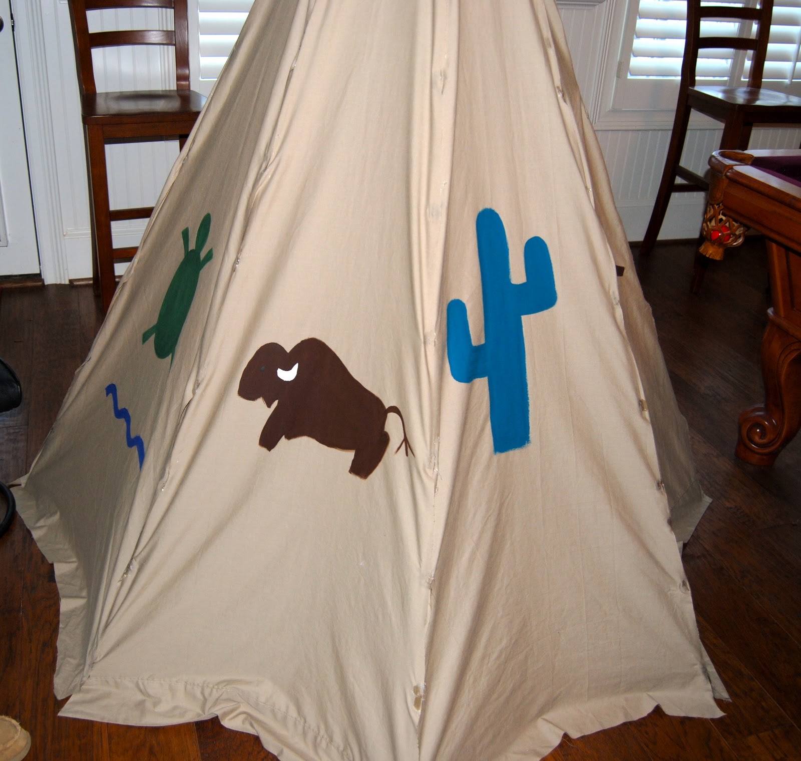 Life's Little Lessons Homemade Teepee