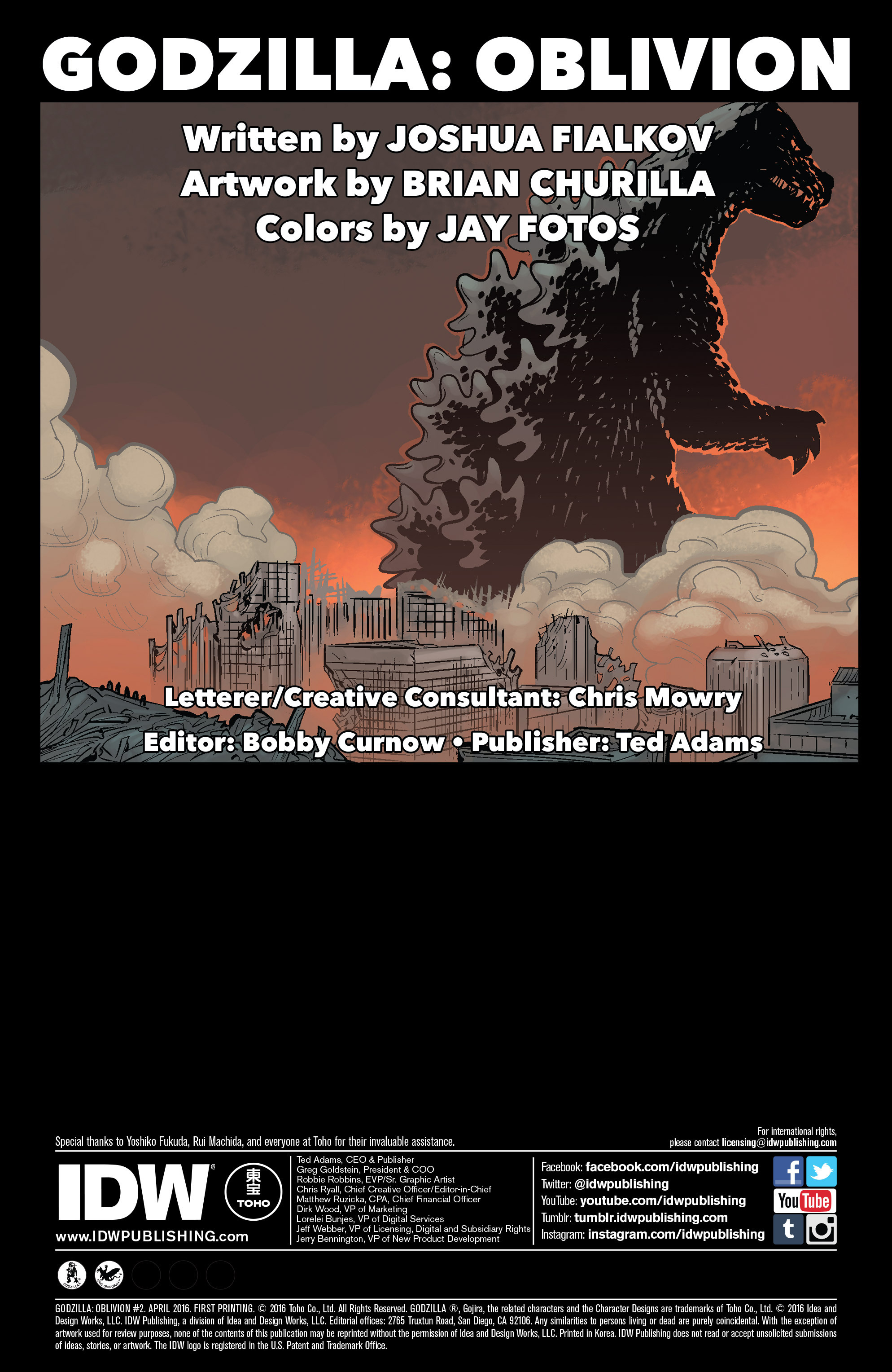 Read online Godzilla: Oblivion comic -  Issue #2 - 2