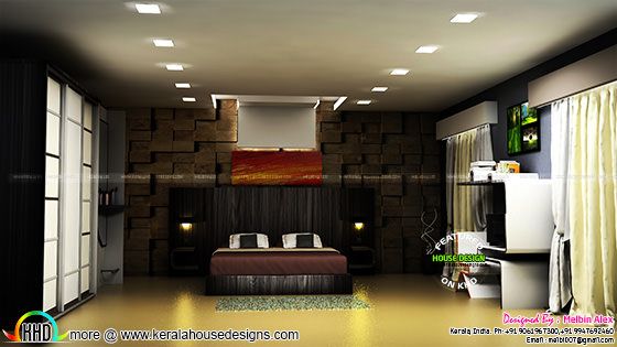 Kerala bedroom interior design