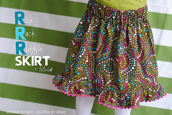 Mommy by day Crafter by night: Rick-Rack-Ruffle Skirt + Tutorial