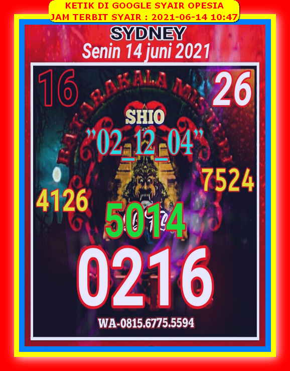 gambar togel sydney
