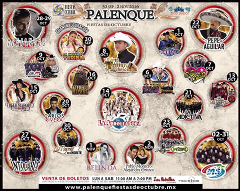 programa palenque fiestas de octubre guadalajara 2016 palenque fiestas de octubre guadalajara 2016