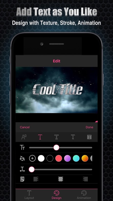 تطبيق لتصميم مقدمة فديوهات Intro