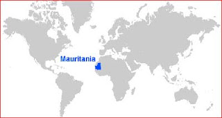 Gambar Peta letak Mauritania