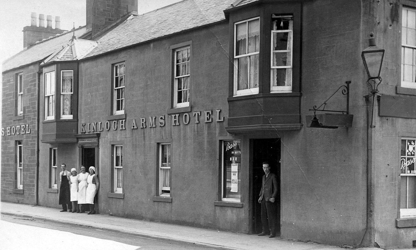 Tour Scotland Old Photograph Kinloch Arms Hotel Carnoustie Scotland