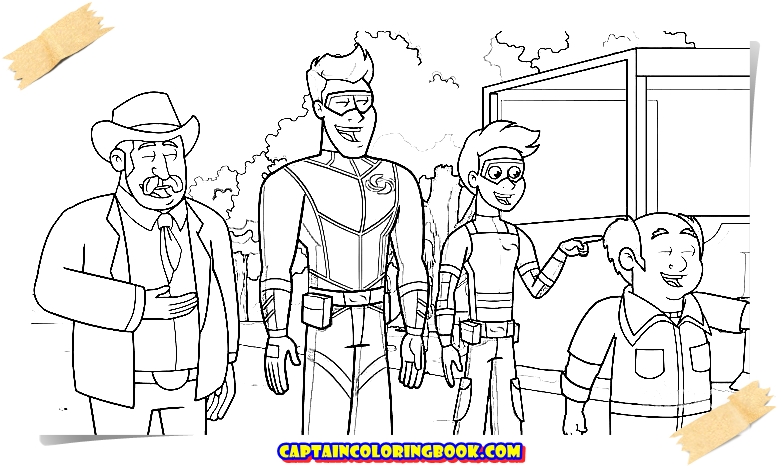 Coloring Book: The Adventures of Kid Danger coloring book.